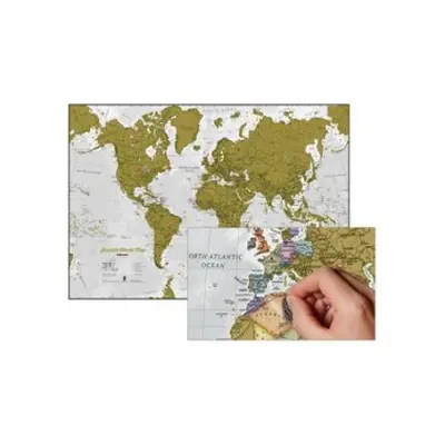 Scratch the World wall map