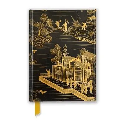 Chinese Lacquer Black a Gold Screen (Foiled Journal)