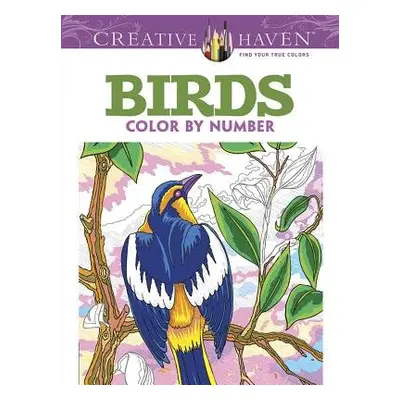 Creative Haven Birds Color by Number Coloring Book - Toufexis, George