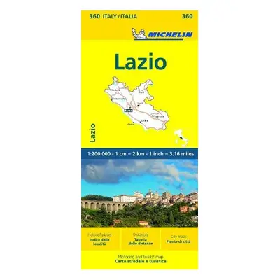 Lazio - Michelin Local Map 360 - Michelin