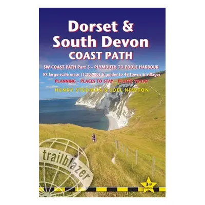 Dorset and South Devon Coast Path - guide and maps to 48 towns and villages with large-scale wal