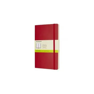 Moleskine Scarlet Red Large Plain Notebook Soft