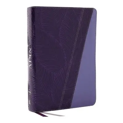 NKJV Study Bible, Leathersoft, Purple, Full-Color, Thumb Indexed, Comfort Print - Thomas Nelson