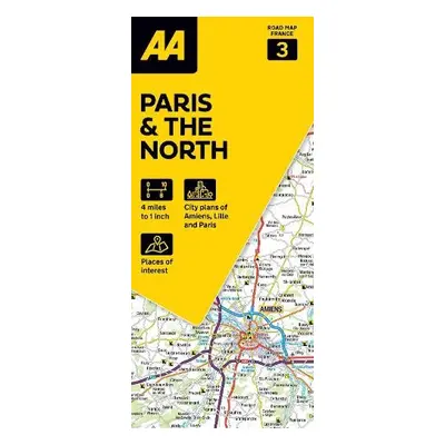 AA Road Map Paris a The North