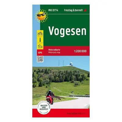 Vogesen, Motorcycle map 1:200.000 - Freytag Berndt