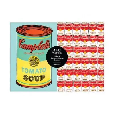 Andy Warhol Soup Can 2-sided 500 Piece Puzzle - Galison