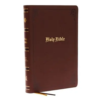 KJV Holy Bible: Large Print with 53,000 Center-Column Cross References, Brown Bonded Leather, Re