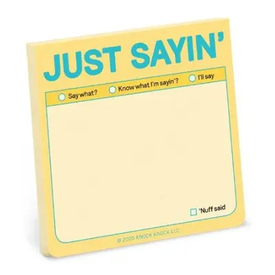 Knock Knock Just Sayin’ Sticky Note (Pastel Edition) - Knock Knock