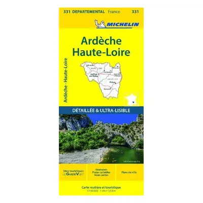 Ardeche, Haute-Loire - Michelin Local Map 331 - Michelin