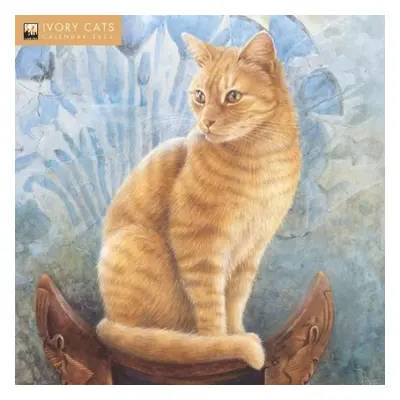 Ivory Cats by Lesley Anne Ivory Wall Calendar 2025 (Art Calendar)