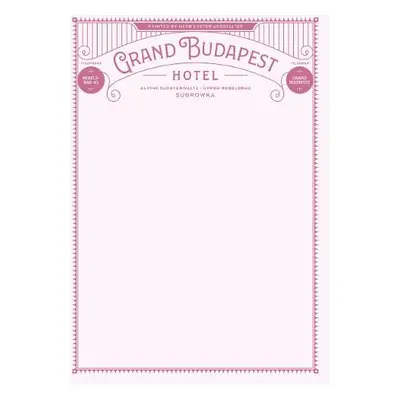 Fictional Hotel Notepads: Grand Budapest Hotel