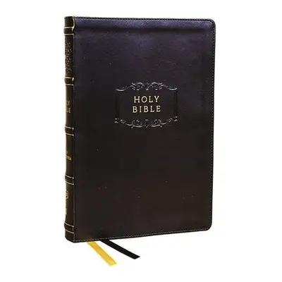 KJV Holy Bible with Apocrypha and 73,000 Center-Column Cross References, Black Leathersoft, Red 