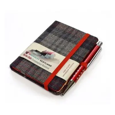 Waverley S.T. (S): Castle Grey Mini with Pen Pocket Genuine Tartan Cloth Commonplace Notebook