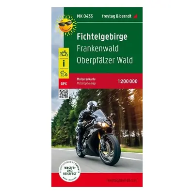 Fichtelgebirge, motorcycle map 1:200,000, freytag a berndt