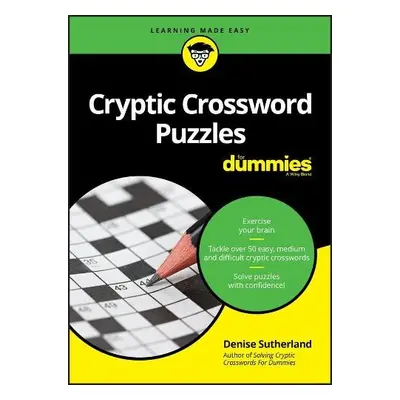 Cryptic Crossword Puzzles For Dummies - Sutherland, Denise