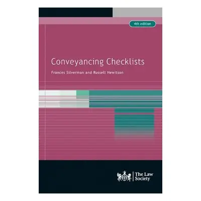 Conveyancing Checklists - Silverman, Frances a Hewitson, Russell