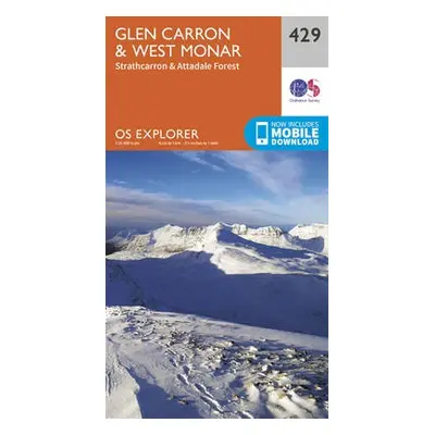 Glen Carron and West Monar - Ordnance Survey