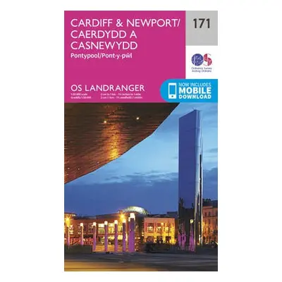 Cardiff a Newport, Pontypool - Ordnance Survey