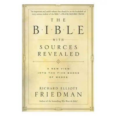 Bible With Sources Revealed - Friedman, Richard Elliott