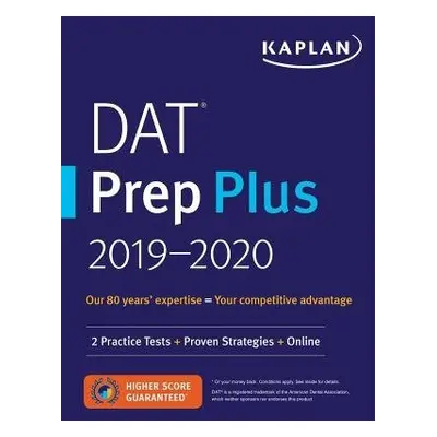 DAT Prep Plus 2019-2020 - Kaplan Test Prep