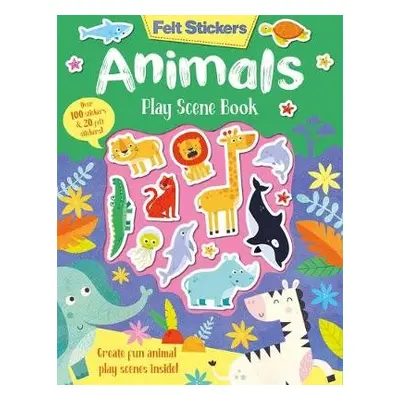 Felt Stickers Animals Play Scene Book - Elliot, Kit