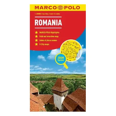 Romania Marco Polo Map - Marco Polo