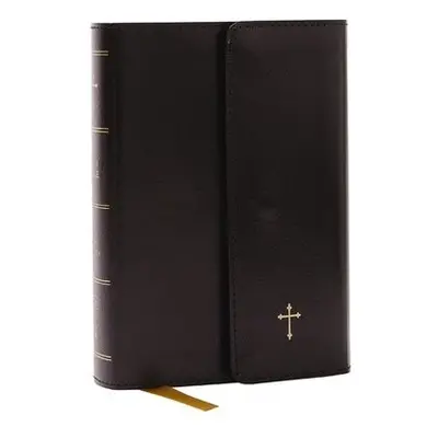 KJV Holy Bible: Compact with 43,000 Cross References, Black Leatherflex with flap, Red Letter, C