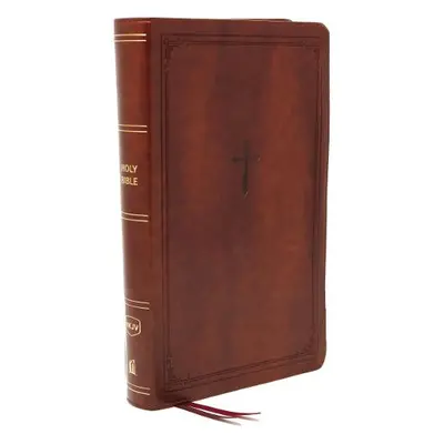 NKJV, End-of-Verse Reference Bible, Personal Size Large Print, Leathersoft, Brown, Red Letter, C