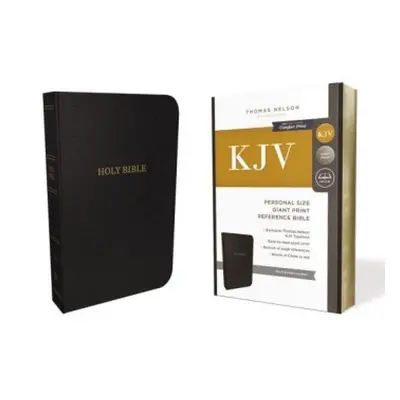 KJV Holy Bible: Personal Size Giant Print with 43,000 Cross References, Black Bonded Leather, Re