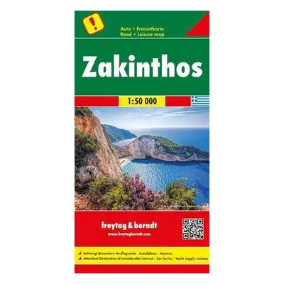 Zakynthos Road Map 1:50 000