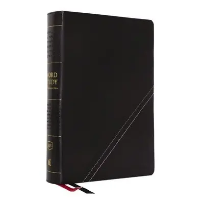 KJV, Word Study Reference Bible, Leathersoft, Black, Red Letter, Comfort Print - Thomas Nelson