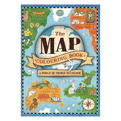 Map Colouring Book - Hughes, Natalie