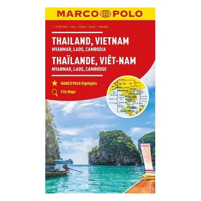 Thailand, Vietnam, Laos, Cambodia Marco Polo Map - Marco Polo