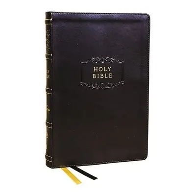 KJV Holy Bible with Apocrypha and 73,000 Center-Column Cross References, Black Leathersoft, Red 