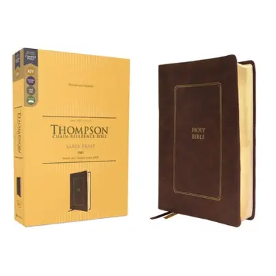 KJV, Thompson Chain-Reference Bible, Large Print, Leathersoft, Brown, Red Letter, Comfort Print