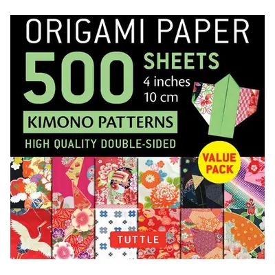 Origami Paper 500 sheets Kimono Patterns 4" (10 cm)