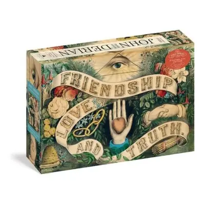 John Derian Paper Goods: Friendship, Love, and Truth 1,000-Piece Puzzle - Derian, John