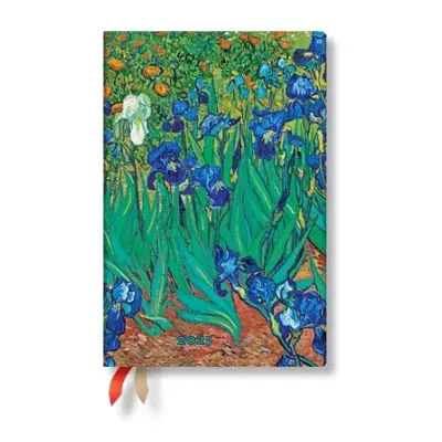 Van Gogh’s Irises (Mini 12-month Verso Hardback Dayplanner 2025 (Elastic Band Closure) - Paperbl