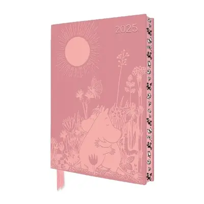 Moomin Love 2025 Artisan Art Vegan Leather Diary Planner - Page to View with Notes