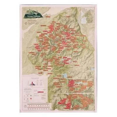 Snowdonia Rock Climbs Collect a Scratch Print - Maps International