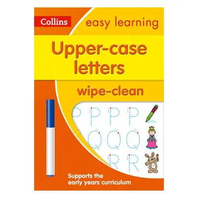 Upper Case Letters Age 3-5 Wipe Clean Activity Book - Collins Easy Learning