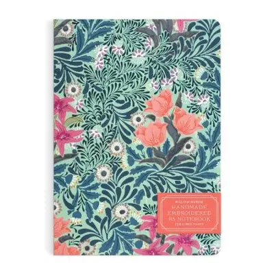 William Morris Bower Handmade Embroidered B5 Journal - Galison a Morris, William