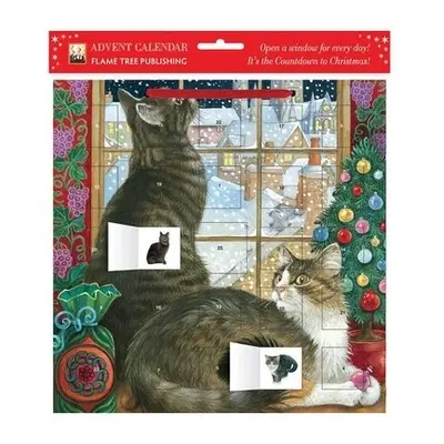 Ivory Cats by Lesley Anne Ivory: Christmas Window advent calendar (with stickers)