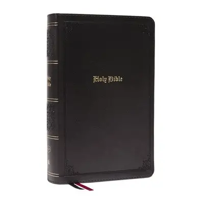 KJV Holy Bible: Large Print Single-Column with 43,000 End-of-Verse Cross References, Black Leath