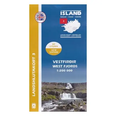 West Fjords Iceland Map 1: 200 000: Regional map 3