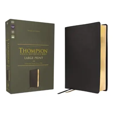 ESV, Thompson Chain-Reference Bible, Large Print, Leathersoft, Black, Red Letter