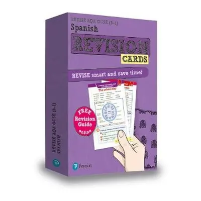 Pearson REVISE AQA GCSE Spanish Revision Cards (with free online Revision Guide): For 2024 and 2