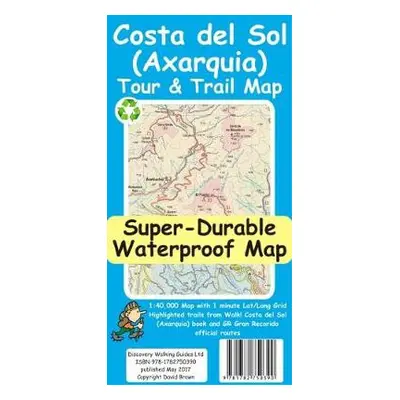 Costa del Sol (Axarquia) Tour and Trail Map - Brawn, David