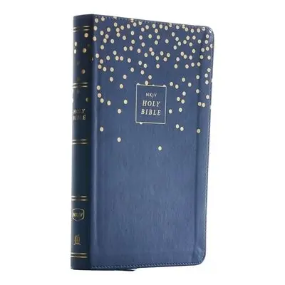 NKJV, Thinline Bible Youth Edition, Leathersoft, Blue, Red Letter, Comfort Print - Thomas Nelson