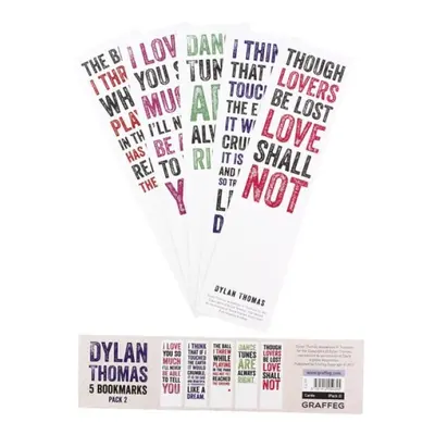 Dylan Thomas Bookmarks Pack 2 - Graffeg